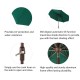 Elm PLUS 10 ft. Aluminum Auto Tilt Market Patio Umbrella in Dark Green Olefin