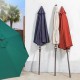 Elm PLUS 10 ft. Aluminum Auto Tilt Market Patio Umbrella in Dark Green Olefin