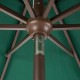 Elm PLUS 10 ft. Aluminum Auto Tilt Market Patio Umbrella in Dark Green Olefin