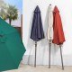 Elm PLUS 9 ft. Aluminum Auto Tilt Market Patio Umbrella in Navy Blue Olefin