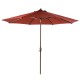 Elm PLUS 9 ft. Aluminum Auto Tilt Market Patio Umbrella in Wine Red Olefin