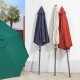 Elm PLUS 9 ft. Aluminum Auto Tilt Market Patio Umbrella in Dark Green Olefin