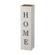 Glitzhome 30"H Double Sided Washed White Wooden Box-shaped "WELCOME, HOME" Porch Sign