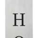 Glitzhome 30"H Double Sided Washed White Wooden Box-shaped "WELCOME, HOME" Porch Sign