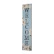 Glitzhome 42"H Washed Blue Wooden "WELCOME" Porch Sign