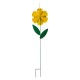 Glitzhome 39.5"H Metal Dimensional Flower Yard Stakes / Wall Décor, Set of 3