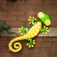 Glitzhome 24.25"L Whimsical Metal Lemon Gecko Wall Decor