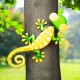 Glitzhome 24.25"L Whimsical Metal Lemon Gecko Wall Decor