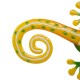 Glitzhome 24.25"L Whimsical Metal Lemon Gecko Wall Decor