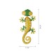 Glitzhome 24.25"L Whimsical Metal Lemon Gecko Wall Decor