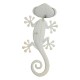 Glitzhome 24.25"L Whimsical Metal Watermelon Gecko Wall Décor