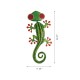 Glitzhome 24.25"L Whimsical Metal Watermelon Gecko Wall Décor