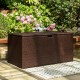 Glitzhome 52.75"L Outdoor Patio Oversized All-Weather Handwoven Wicker Brown Storage Box