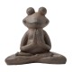 Glitzhome 18.5"H MGO Yoga Frog Statue