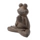 Glitzhome 18.5"H MGO Yoga Frog Statue