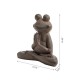 Glitzhome 18.5"H MGO Yoga Frog Statue