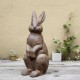 Glitzhome 22.75"H MGO Standing Rabbit Statue