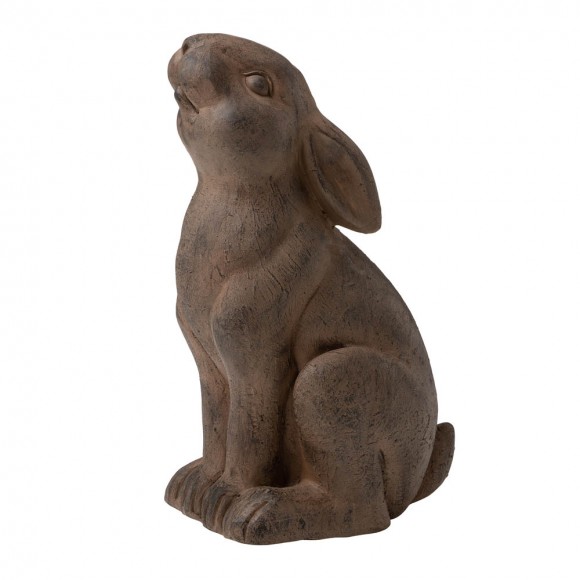 Glitzhome 16.5"H MGO Sitting Rabbit Statue