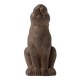 Glitzhome 16.5"H MGO Sitting Rabbit Statue