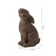 Glitzhome 16.5"H MGO Sitting Rabbit Statue