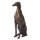 Glitzhome 30.25"H MGO Sitting Greyhound Dog Statue