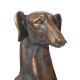 Glitzhome 30.25"H MGO Sitting Greyhound Dog Statue