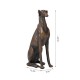 Glitzhome 30.25"H MGO Sitting Greyhound Dog Statue