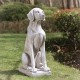 Glitzhome 28.25"H MGO Sitting Labrador Retriever Dog Statue