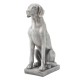 Glitzhome 28.25"H MGO Sitting Labrador Retriever Dog Statue