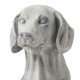 Glitzhome 28.25"H MGO Sitting Labrador Retriever Dog Statue