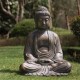 Glitzhome 22.75"H MGO Meditating Buddha Statue