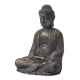 Glitzhome 22.75"H MGO Meditating Buddha Statue