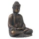 Glitzhome 22.75"H MGO Meditating Buddha Statue