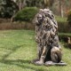 Glitzhome 20.75"H MGO Guardian Sitting Lion Statue