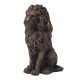 Glitzhome 20.75"H MGO Guardian Sitting Lion Statue