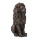 Glitzhome 20.75"H MGO Guardian Sitting Lion Statue