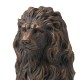 Glitzhome 20.75"H MGO Guardian Sitting Lion Statue