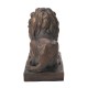 Glitzhome 21.75"L MGO Guardian Lying  Lion Statue