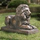 Glitzhome 21.75"L MGO Guardian Lying  Lion Statue