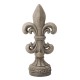 Glitzhome 27.25"H MGO Standing Fleur De Lis Garden Statue