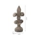 Glitzhome 27.25"H MGO Standing Fleur De Lis Garden Statue