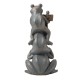 Glitzhome 28.25"H Bronze MGO Stacked Frog Statue
