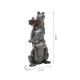 Glitzhome 28.25"H Bronze MGO Stacked Frog Statue