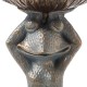 Glitzhome 17.75"H Bronze MGO Yog Frog Statue