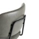 Glitzhome 43"H Grey PU Leather Bar Stool with Back, Set of 2