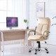 Glitzhome Velvet Gaslift Adjustable High-Back Swivel Office Chair