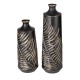 Glitzhome Boho Elegant Decorative Metal Table/Floor Vase, Set of 2