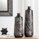 Glitzhome Boho Elegant Decorative Metal Table/Floor Vase, Set of 2