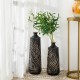 Glitzhome Boho Elegant Decorative Metal Table/Floor Vase, Set of 2