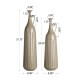 Glitzhome Global/Boho Metal Floor Vase, Set of 2